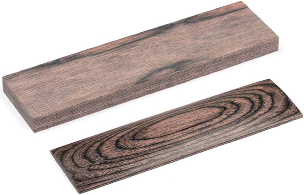2pcs Color Wood Knife Handles Material Slabs Scales Handle Parts Grips Knives Custom DIY Tool for Knife Making Blank Blades(150x40x10mm)(Brown Gray)