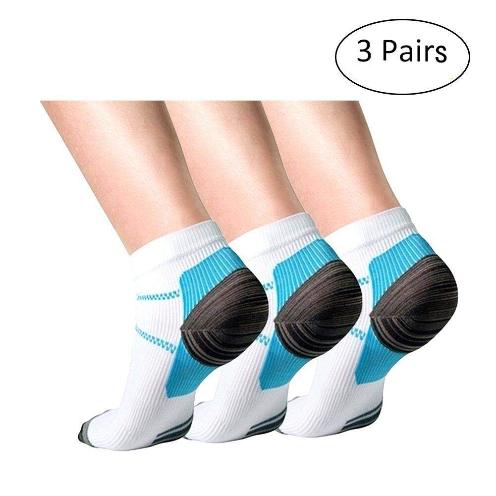 Pavimento Palestra 2 Calze Compressive Per Fascite Plantare - Supporto Arco Plantare E Tallone, Sollievo Dal Dolore, Nylon Nero Fahrenheit Ps4 - Foto 9