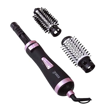 Hot Air Styler Brush Rotating 3 In 1 One Step Ionic Hair Dryer