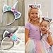 Zeroyoyo Glitter Hair Hoop Gold Unicorn Horn Ears Flower Headband Halloween Cosplay Costume Makeup Birthday Party Headdress