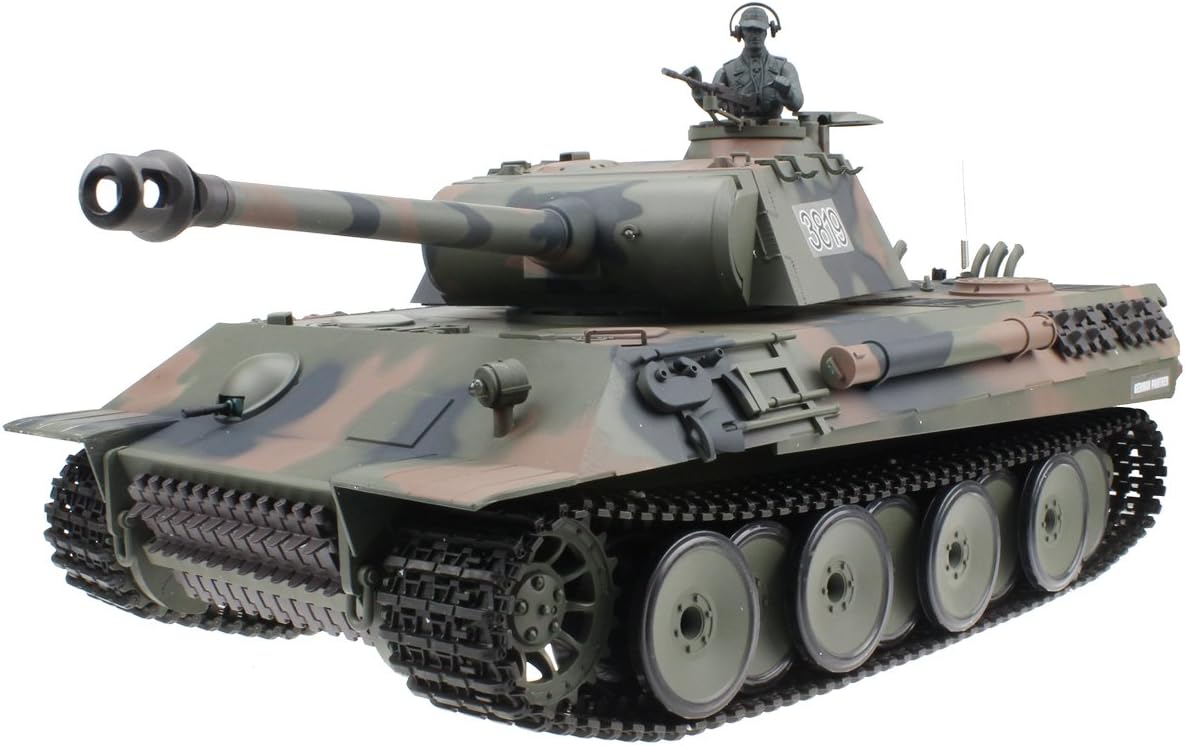 Hugine 2.4Ghz 1/16 Emulational German Panther RC Main Battle Tank With Smoke and Sound Effect