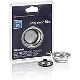 One Cup Easy Clean Filter Cream For Delonghi Coffee Machine EC331 EC680 EC685 EC695 EC820 EC850 EC860 ECF01 ECO311 ECP31 ECP3220 ECP33 ECP3420 ECP35 ECP3630 ECZ351 ECF01 5513280991 DLSC400