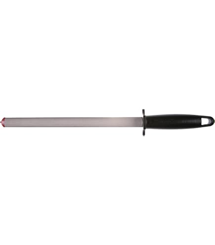 EZE-LAP D10SF SF Oval Sharpening Steel, 10-Inch - Manual Knife