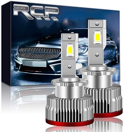 Amazon Rcp D2s D2r汎用 Ledヘッドライト 純正hidをled化へ交換 車検対応 大光量 純正交換 6000k ホワイト 12v車用 35w キャンセラー内蔵 加工不要 2年保証 2個入 Ledバルブ 車 バイク