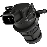 ESWW Windshield Washer Pump 85330-60190 85330-AE010, Windshield Wiper Washer Fluid Pump Sprayer Front Rear Replacement 85330-60180 85330-21010 with Grommet Compatible with Toyota Lexus Mazda Honda