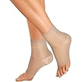OrthoSleeve FS6 Compression Foot Sleeve (One Pair) for Plantar Fasciitis, Heel Pain, Achilles Tendonitis and Swelling