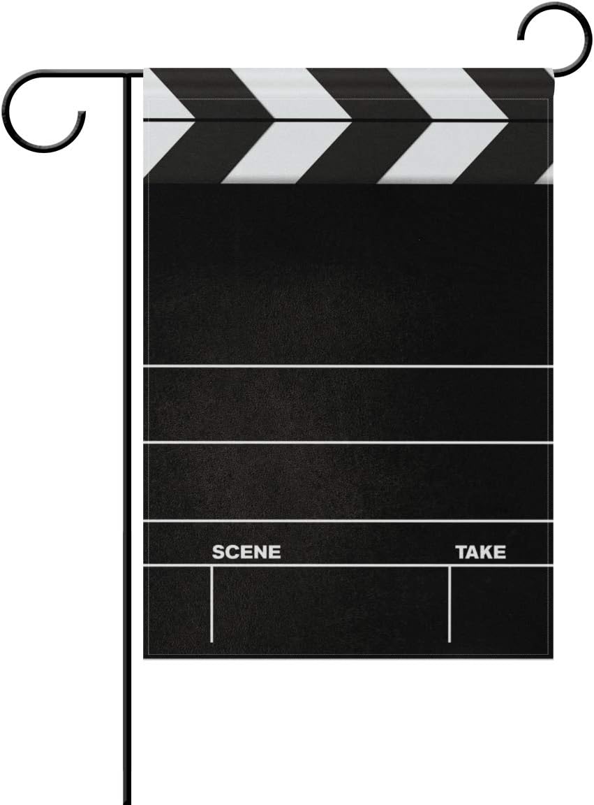 Amazon Com Home Garden Flags Hollywood Clapper Board Movie