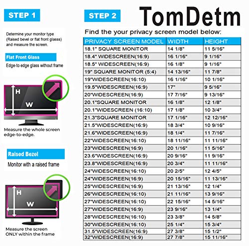 24''W Privacy Screen for Filter Computer Monitor (16:9 Aspect Ratio) - Please Measure Carefull