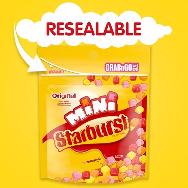STARBURST ORIGINAL MINIS FRUIT CHEWS CANDY, BAG, 8 OUNCE