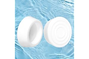 GREVOSEA Pool Ladder Bumpers for Inground Pools - 2 Pack Rubber Steps Outside Plug Caps Fit 1.9" Standard Steps Tubing, Rubber Foot Cover Protect Swimming Pool Liner