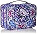Vera Bradley Women's Cotton Large Blush & Brush Makeup Organizer Case, Lilac Tapestry, One Size