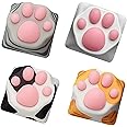 SYA ZOMOPLUS Cute Cat Paw Keycap,Squishy Paw Custom Keycap-1pc Keycap for Mechanical Keyboard,Suitable for Cherry MXGateron Switches-ESC Key Keycap (4 Keycaps Pack)
