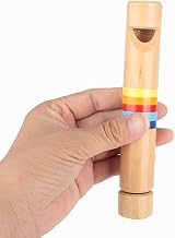 Dilwe Wooden Whistle Fipple Piccolo Kids Toy Push Pull Wood Flute Musical view 5