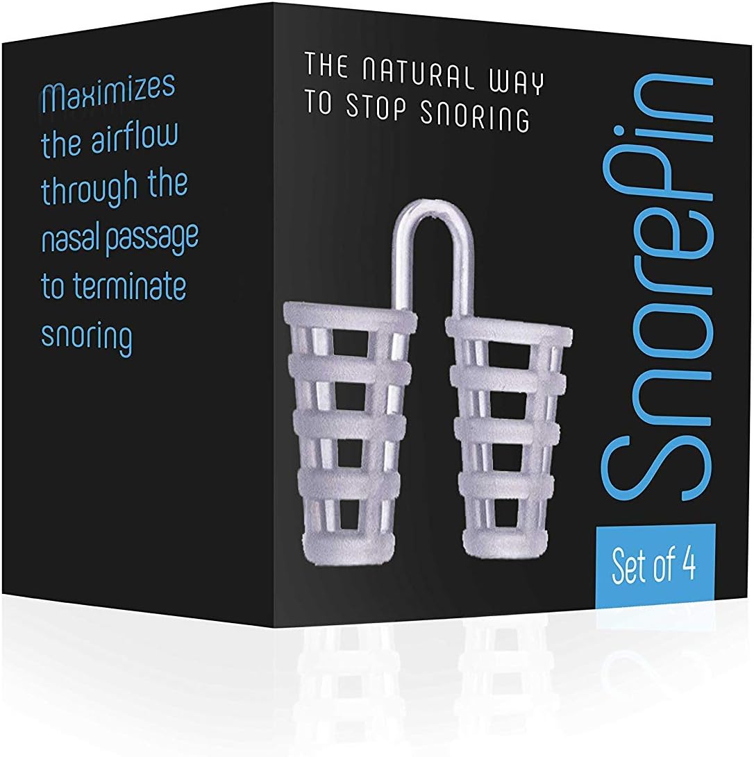 Anti Snoring Nose Vents - Best Sleep Solution for Instant Relief Snore Stopper Sleeping Aid to Ease Breathing Men and Woman by SnorePin (4 Sizes): Health & Personal Care