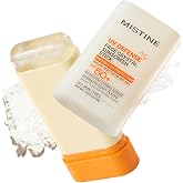 Mistine UV Defense Face Crystal Sunscreen Stick SPF 50+, Invisible Sunscreen, No White Cast, Broad Spectrum Oil-Free &amp; Lightweight Korean Sunscreen for All Skin Over-Makeup Touch‑Ups, 0.63 oz/18g