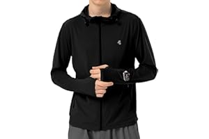 MAISON MISFITS 15 Mens Sun Protection Jacket Summer Cooling Hoodie Full Zip Fishing Spf Uv Lightweight Shirt UPF 50+