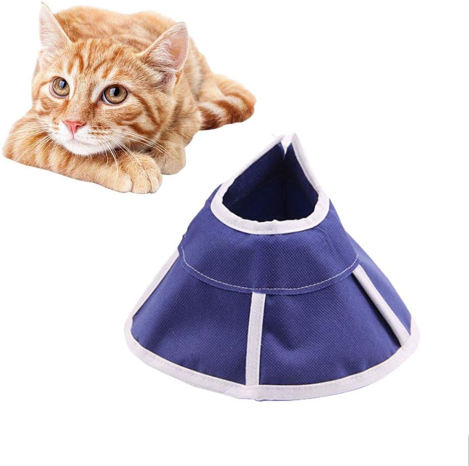 ASOCEA Adjustable Pet Comfortable Cone Soft Cats Dogs Recovery Collar for Anti-Biting Lick Wound Healing Grooming Medication ( Size-S )