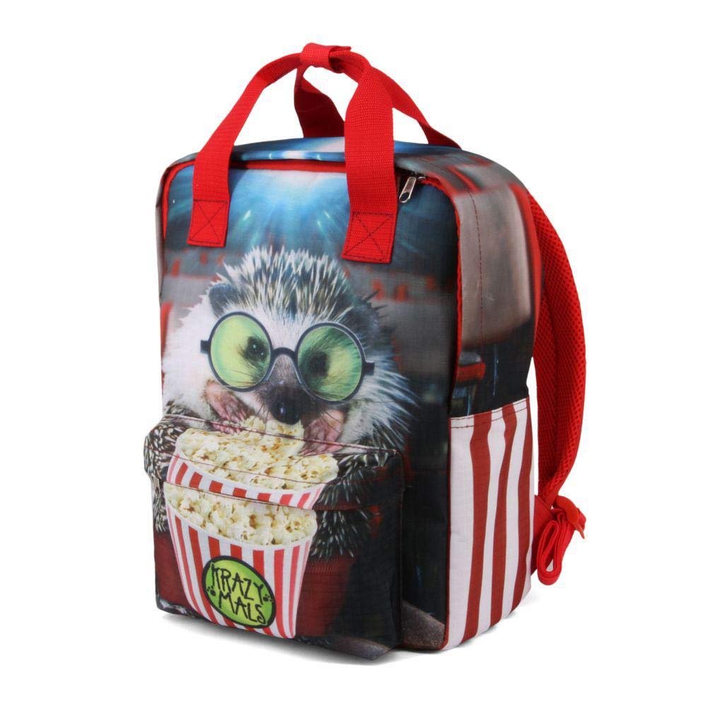 Krazymals Hedgehog-Dash Backpack, Multicolour, 18 x 27 x 38 cm, Capacity 18.3 L