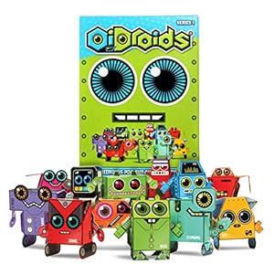 Image of OiDroids Series 1 - Pack of 15 Papercraft Robot Cards