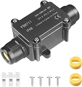 Elezenioc IP68 Waterproof Junction Box for Flat Cable 2 M20 Glands