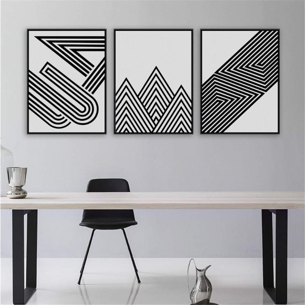 Mxsnow Negro Blanco Moderno Minimalista Forma geométrica Impresiones