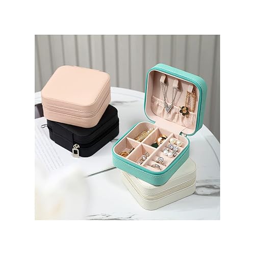 TRODANCE Mini Jewelry Travel Case, Small Portable Jewellry