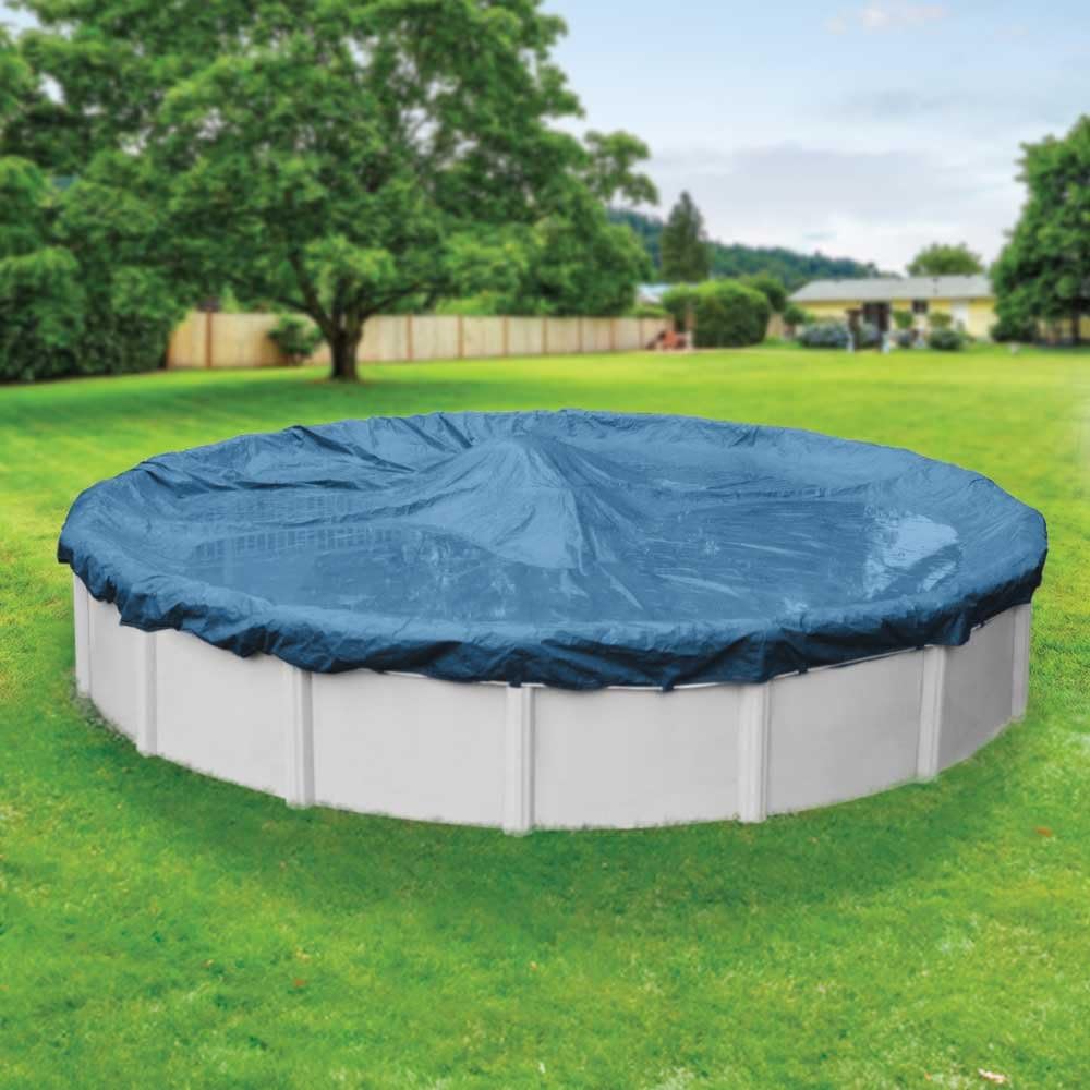 Robelle 3524-4 Winter Round Above-Ground Pool Cover, 24-ft, 01 - Super : Swimming Pool Covers : Garden & Outdoor