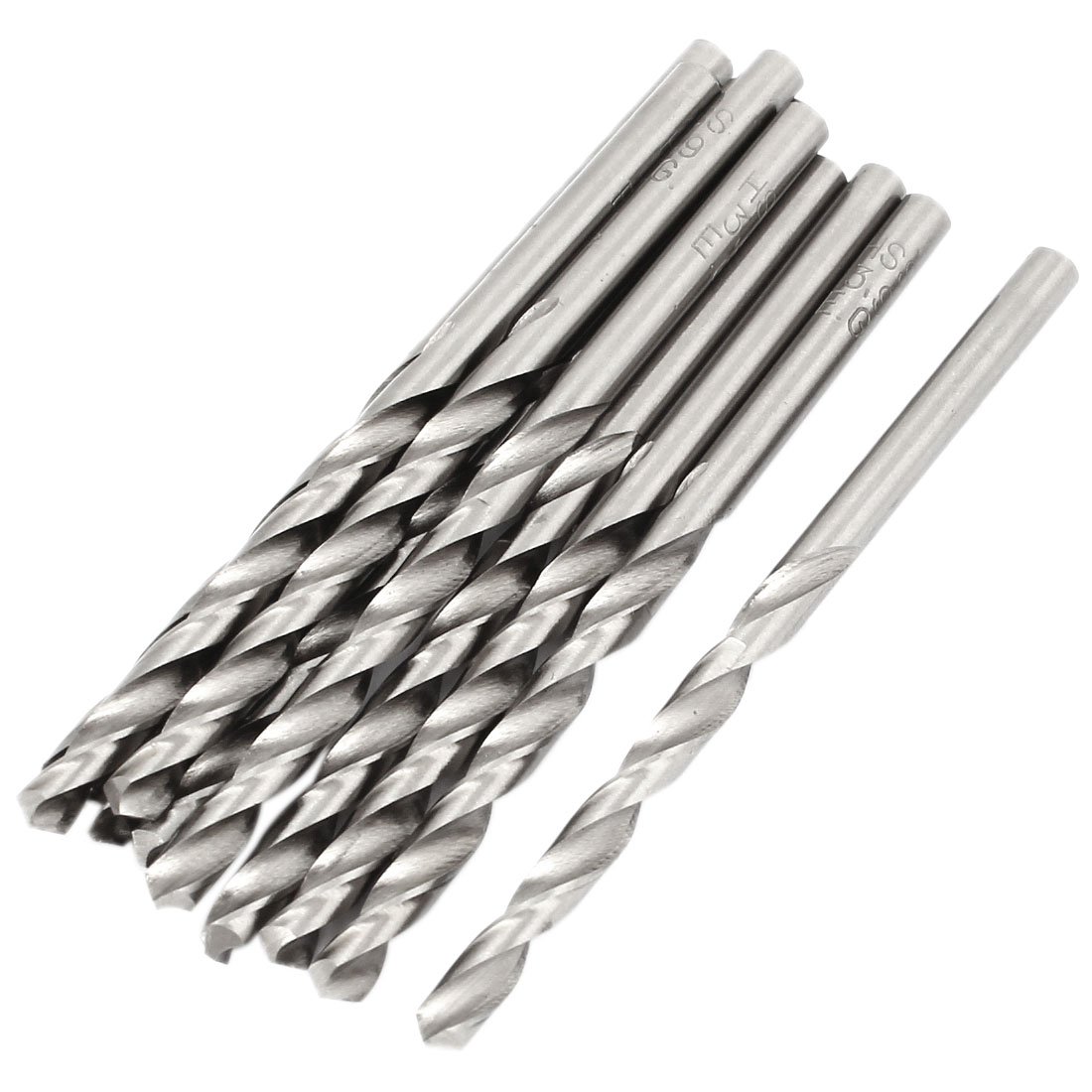 Sourcingmap 10 Pcs 39mm Length Flute 4.5mm Dia Marble HSS Twist Drilling Drill Bit