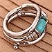 YAZILIND Jewelry Vintage Twisted Rimous Alloy Arm Bangle Bracelet for Women