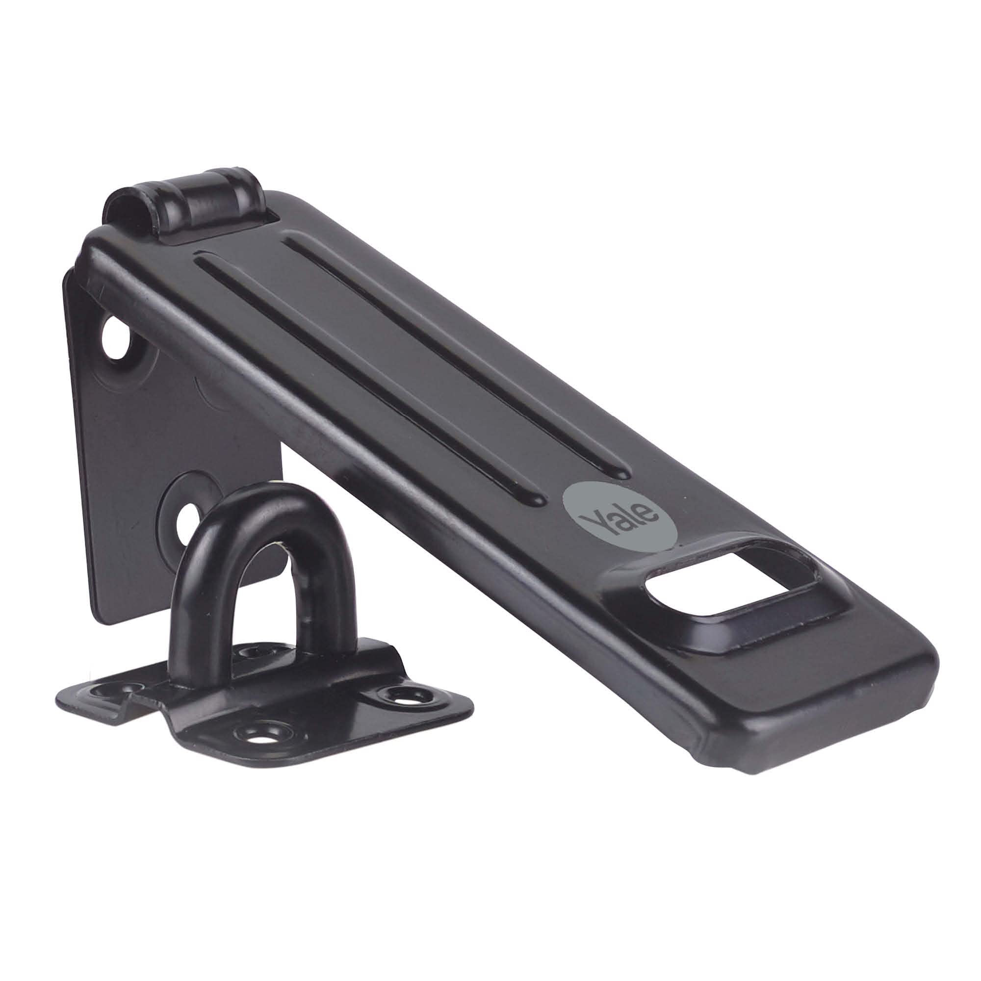 Yale - Y135B/120/BK- 120mm Steel Hasp - Secure Gates - Secure Sheds - High Protection