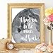 I Love You to the Moon and Back Art Print - Unframed - 8x10 | Inspirational and Romantic Wall Décor | Add a Touch of Warmth and Affection to Your Home | Wall Décor for Living Rooms