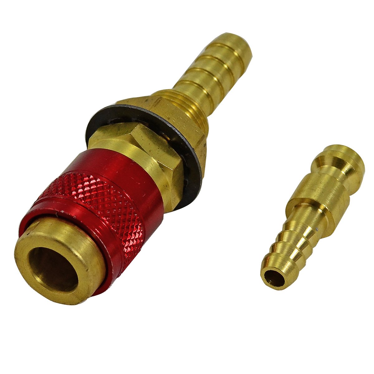 RIVERWELD Argon Quick Connect Fittings Hose Connector for QQ300 PTA DB SR WP 17 18 26 TIG Welding Torch Red Colour
