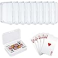 IOKUKI 8 Pcs Blank Playing Card Case, Clear Deck Box, Plastic Game Storage Box Holder for Bank, Business, PTCG Cards