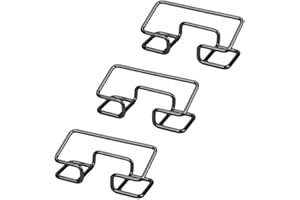 3Pcs Business Card Holder Desktop, Metal Business Cards Stand Display Name Cards Organizer for Women Men Office Supplies (Bla