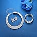 mecresh Wedding Bridal 5 Row Rhinestone Crystal Jewellery Sets for Women (1 Set Earrings,1 PCS Necklace, 1 PCS Bracelet)
