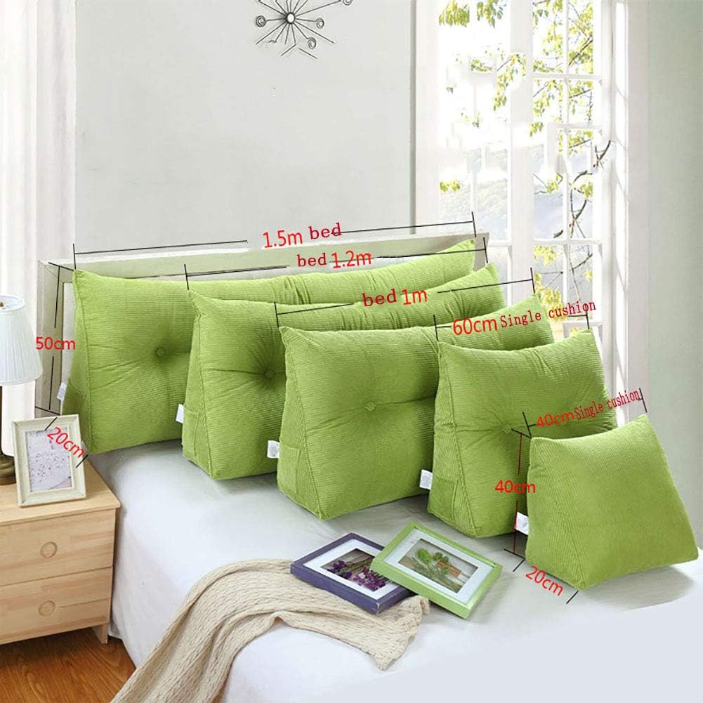 YZJJ Triangular Wedge Cushion, Bed Backrest Pillow, Upholstered Headboard Back, Support for Sitting Up in Bed Bed Back Support for Reading Relaxing (Chair Cushion, Sofa, Bed: Furniture & Decor