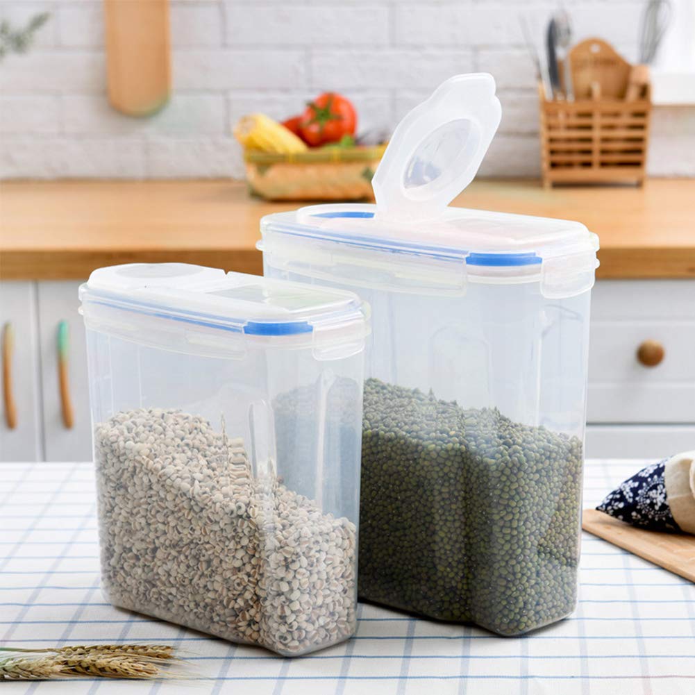 caja de almacenamiento de alimentos Contenedor de cereales de plástico