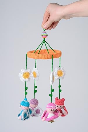 crochet cot mobile