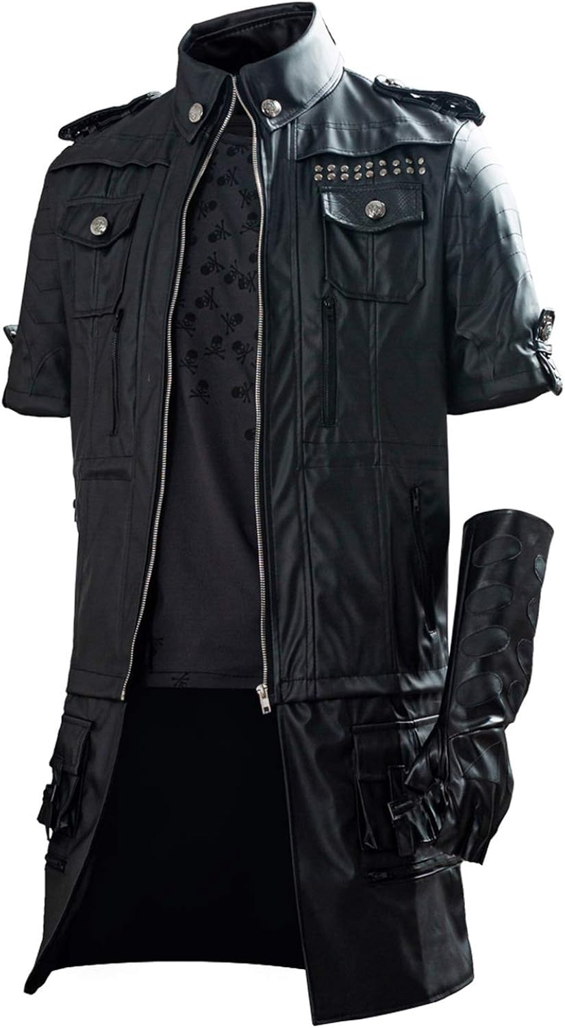 SIDNOR Final Fantasy FF15 XV Noctis Lucis Caelum Noct Jacket Hoodie Cosplay Costume Outfit: Clothing