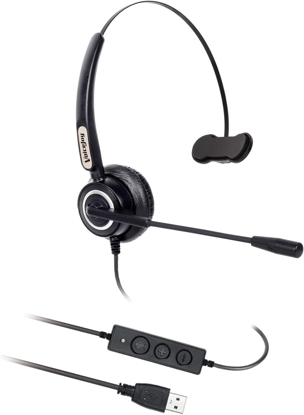 Call Center Noise Cancelling Corded Monaural Headset