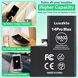 Luuzkla 18800mAh (2025 New Upgrade) Battery