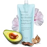 VoCÊ Haircare – Natural Cocoa and Marshmallow Hair Mask | Repairing, Smoothing, Anti-Frizz, Vegan, Cruelty-Free, Clean Haircare, Leaping Bunny Certified (6.8 oz | 200 ml)