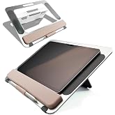 Tovvthix Aluminum Tablet Stand for iPad Air Pro Samsung Galaxy Tab and More 9.7/10.2/10.9/11/13inch,Adjustable Portable Mountwith Wrist Rest &amp; Pencil Holder,Drawing/Desk/Writing (Silver)
