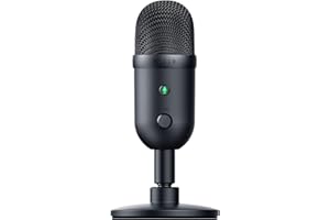 Razer Seiren V2 X USB Condenser Microphone for Streaming and Gaming on PC: Supercardioid Pickup Pattern - Integrated Digital Limiter - Mic Monitoring and Gain Control - Built-in Shock Absorber