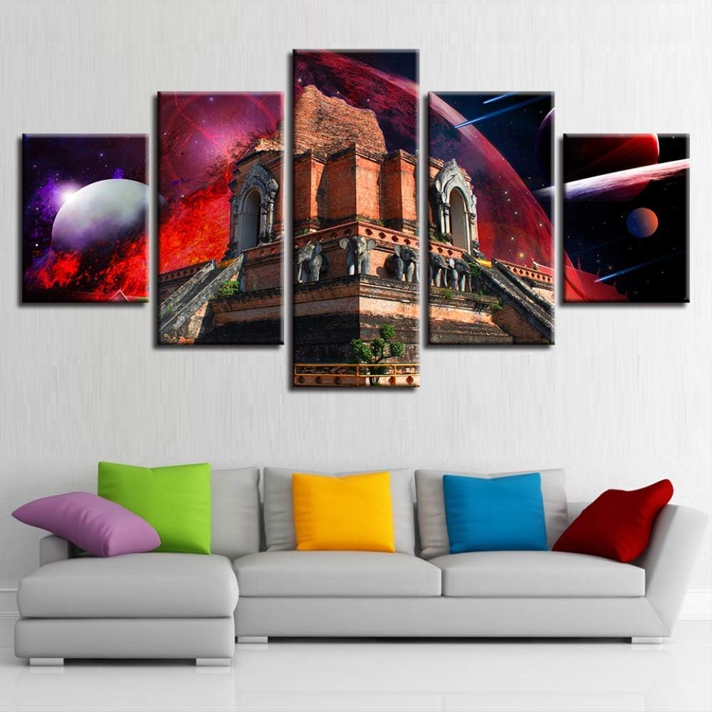 5 lienzos Pinturas de Lienzo modulares Decoración para el hogar 5