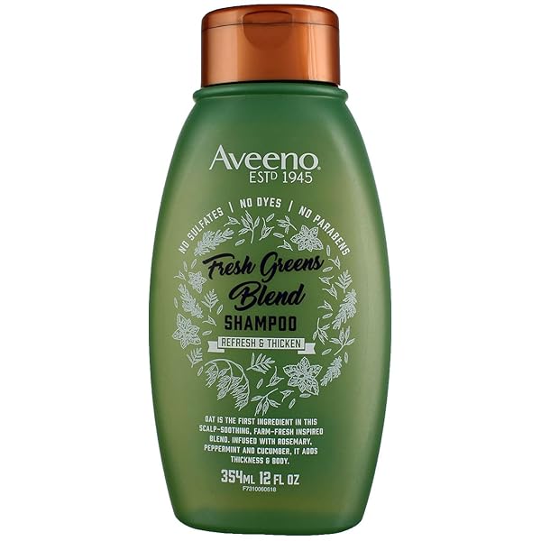 AVEENO SHAMPOO FRESH GREENS BLEND REFESH & THICKEN 12 OUNCE (354ML) (PACK OF 3)