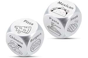 KINMES Stocking Stuffers for Adults Halloween Basket Stuffers for Men Women Boo Basket Stuffers for Him Her Gilrfriend Boyfriend Boo Basket Ideas Funny Tin Anniversary Dice Gifts for Him 10 Year Anniversary