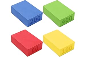 4pcs Angled Sanding Sponge Hand Diamond Sanding Pads for Ceramic Stone Marble Tile Concrete Glass Granite