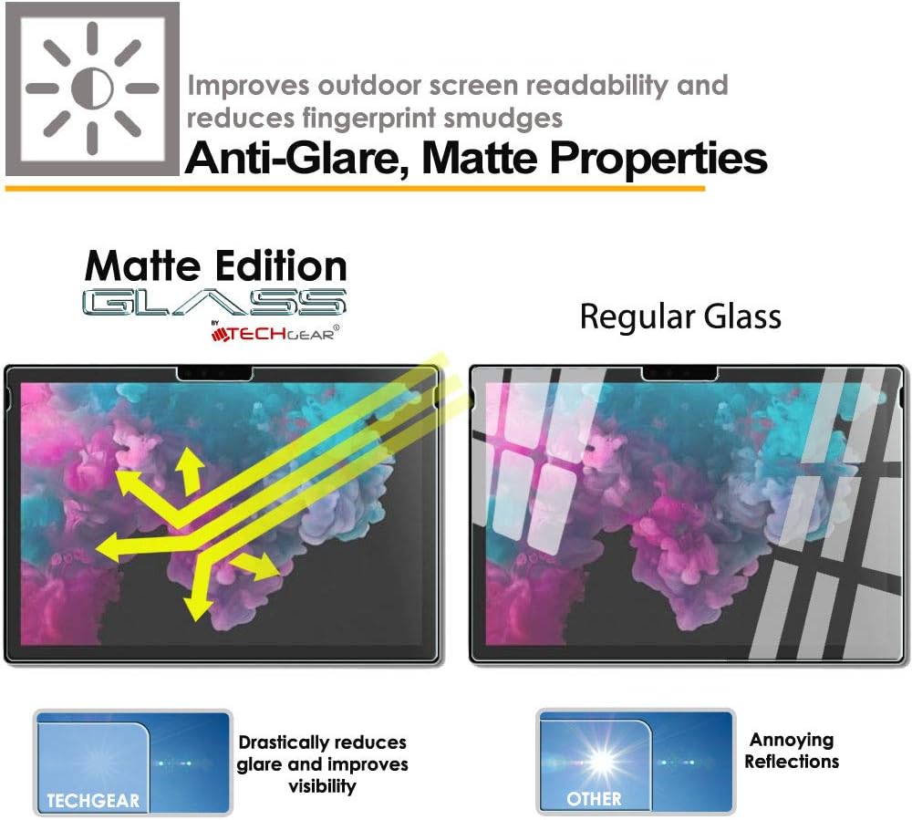 TECHGEAR Anti-Glare Screen Protector Compatible with Microsoft Surface Pro 6 - Image 4