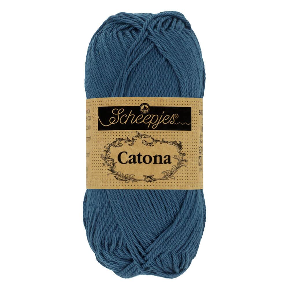 Scheepjes - Scheepjes Catona 164 Light Navy Yarn - 1x10g — image 1